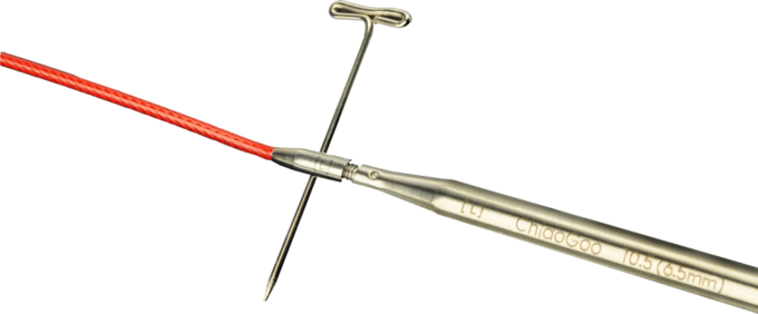 ChiaGoo │Twist Red Nadelseile mit Edelstahlkern