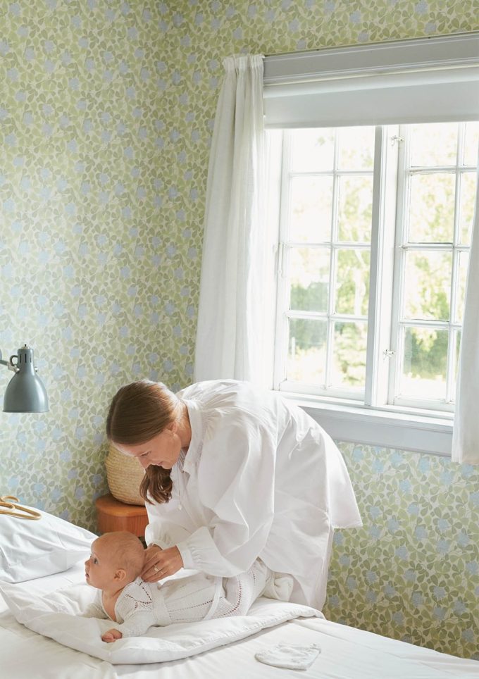 Sandnes Garn │Tema 65 - Blauglöcken Taufkleid und Mütze