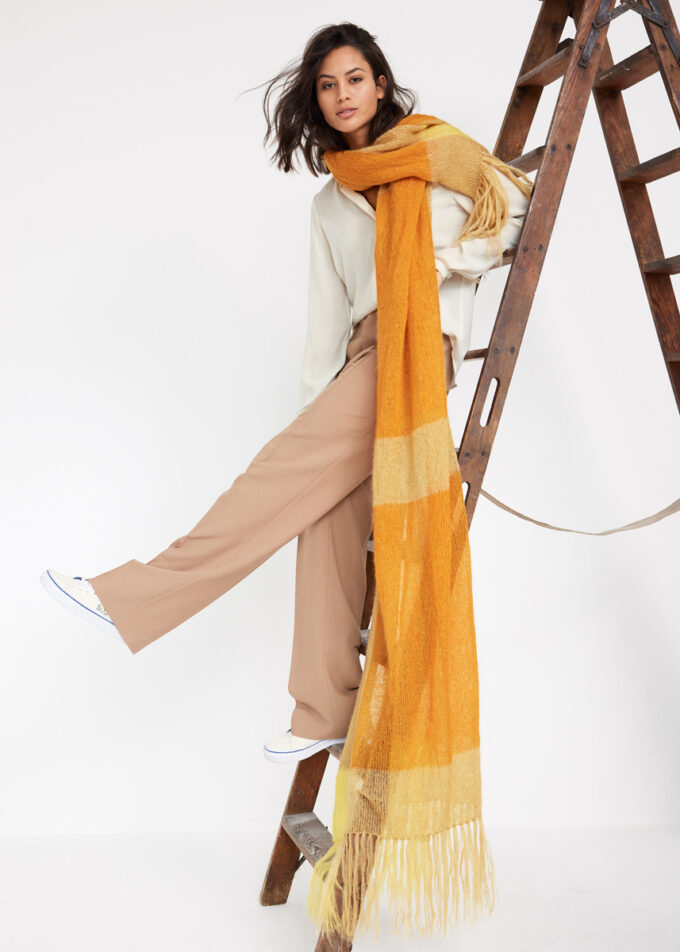 Mega Tuch aus Seide-Mohair