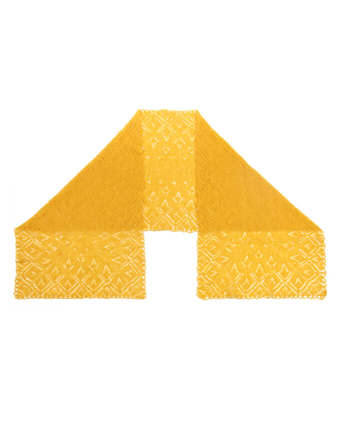 Tuch mit Lace Muster aus Seide-Alpaka