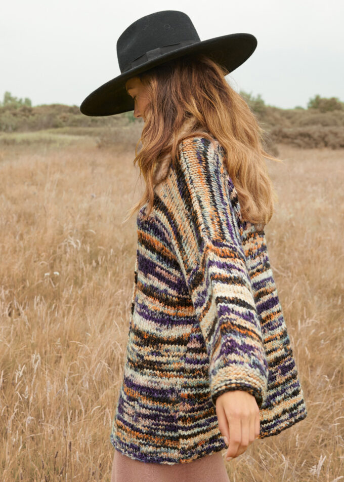 Lana Grossa I Cardigan aus lala Berlin STRIPY und FURRY