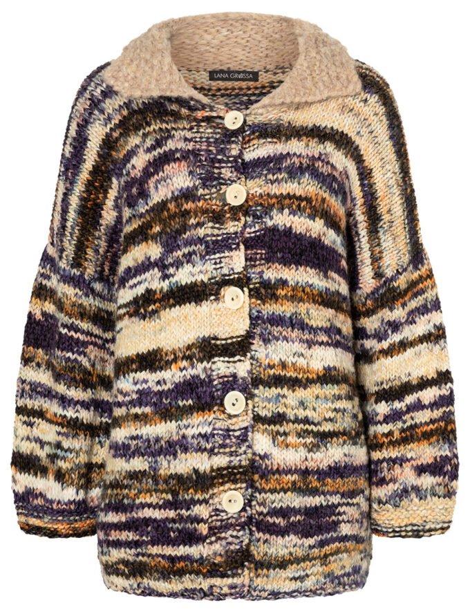 Lana Grossa I Cardigan aus lala Berlin STRIPY und FURRY
