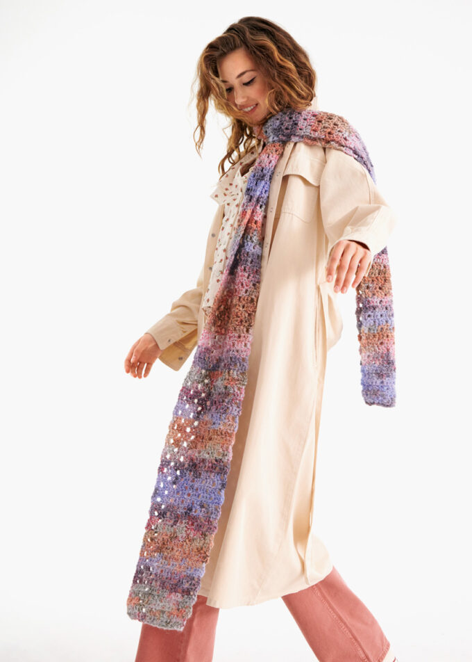 Lana Grossa I Häkelschal aus lala Berlin "Stripy"