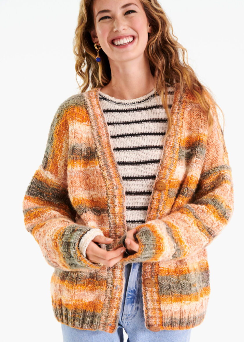 Lana Grossa I Jacke aus lala Berlin "Stripy"