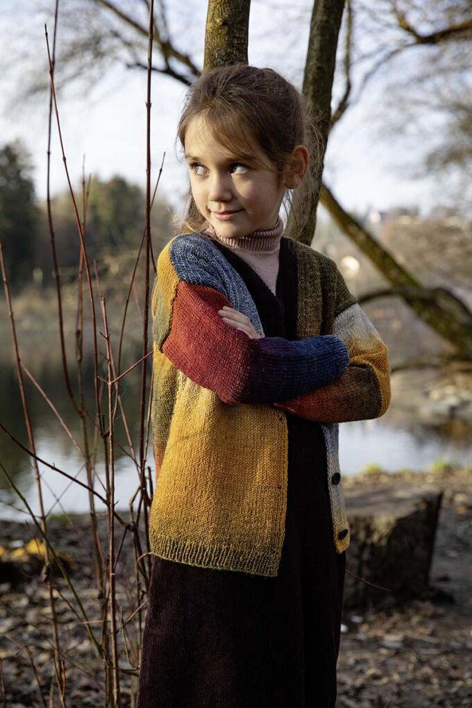 Kinder Jacke aus Merino 150 degrade