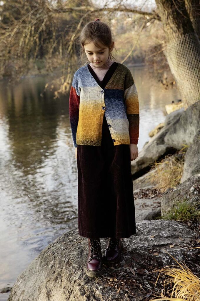 Kinder Jacke aus Merino 150 degrade