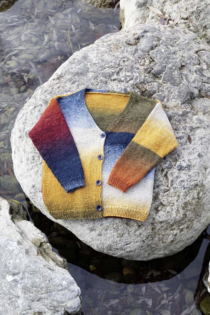 Kinder Jacke aus Merino 150 degrade