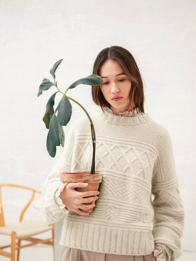 Sandnes Garn I Guernsey Genser