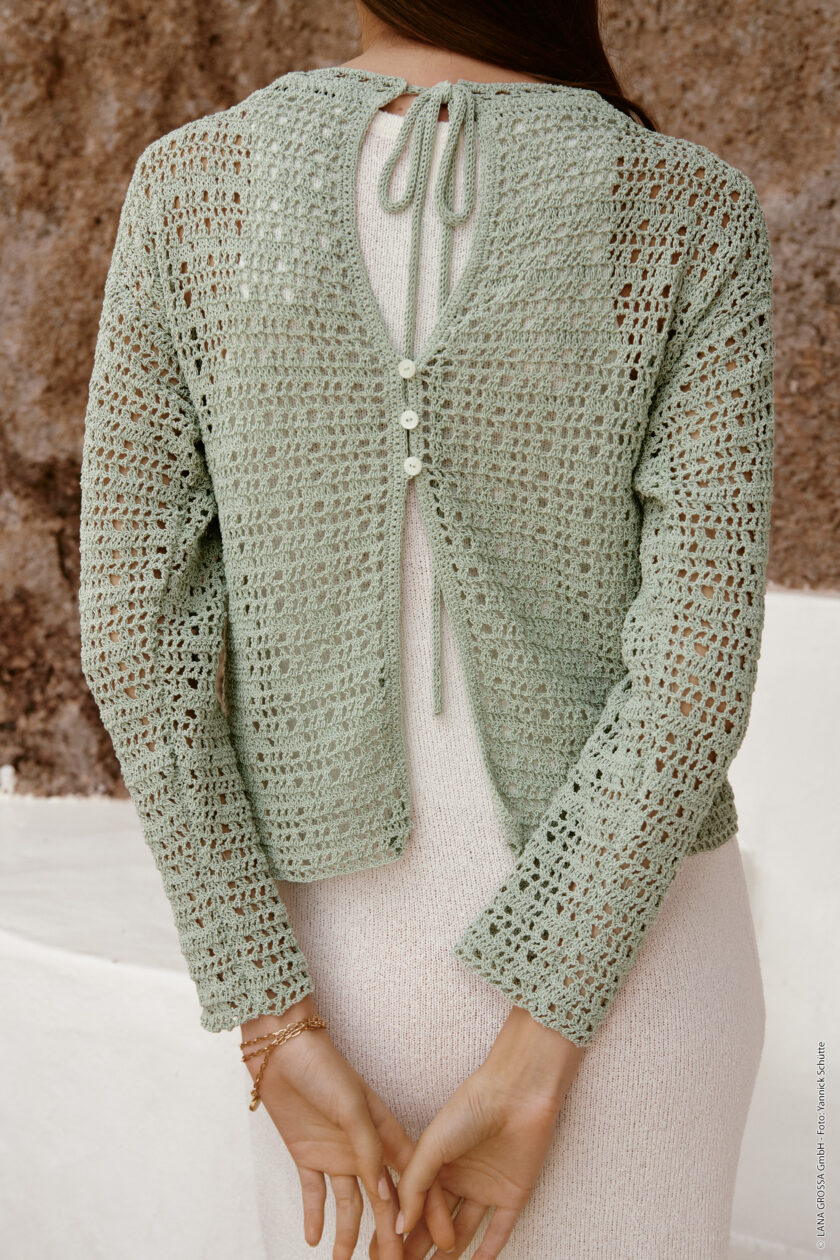 Lana Grossa I Gehäkelter "Cut Out" Pulli – Bild 5