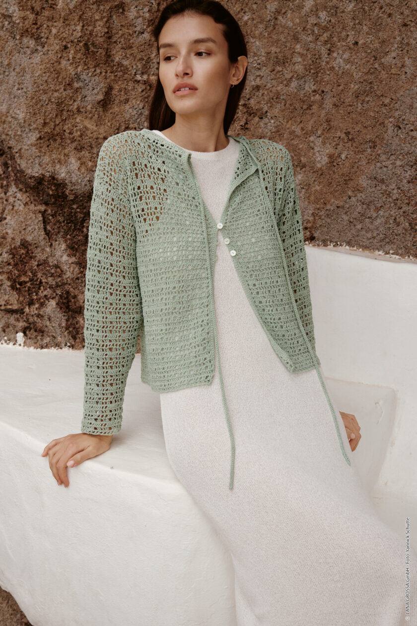 Lana Grossa I Gehäkelter "Cut Out" Pulli – Bild 6