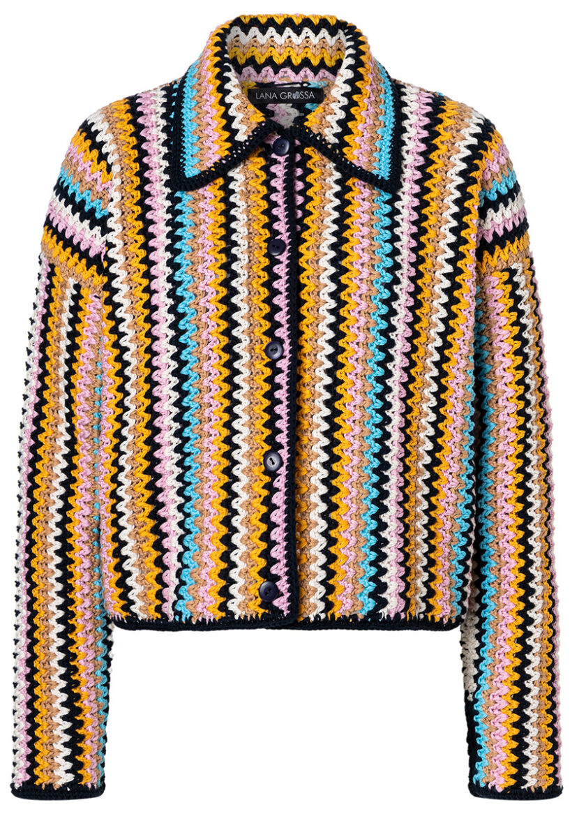 Lana Grossa I Gehäkelte Retro Jacke – Bild 3