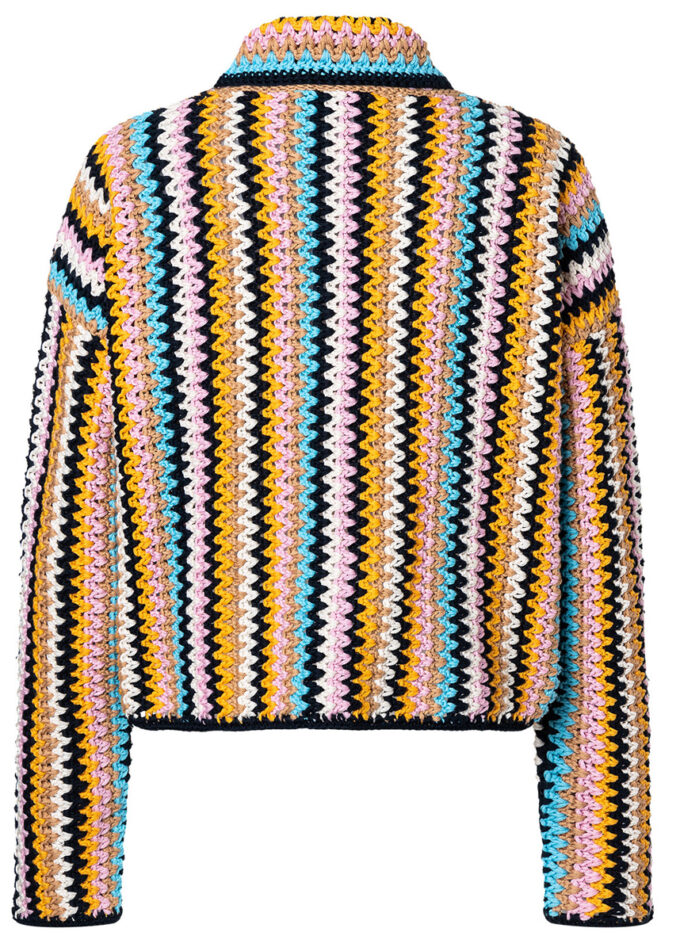 Lana Grossa I Gehäkelte Retro Jacke