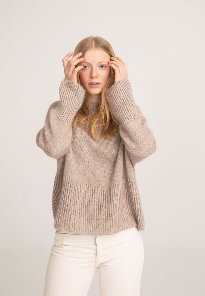 Sandnes Garn I FRANKY Genser 1a (Top Down)