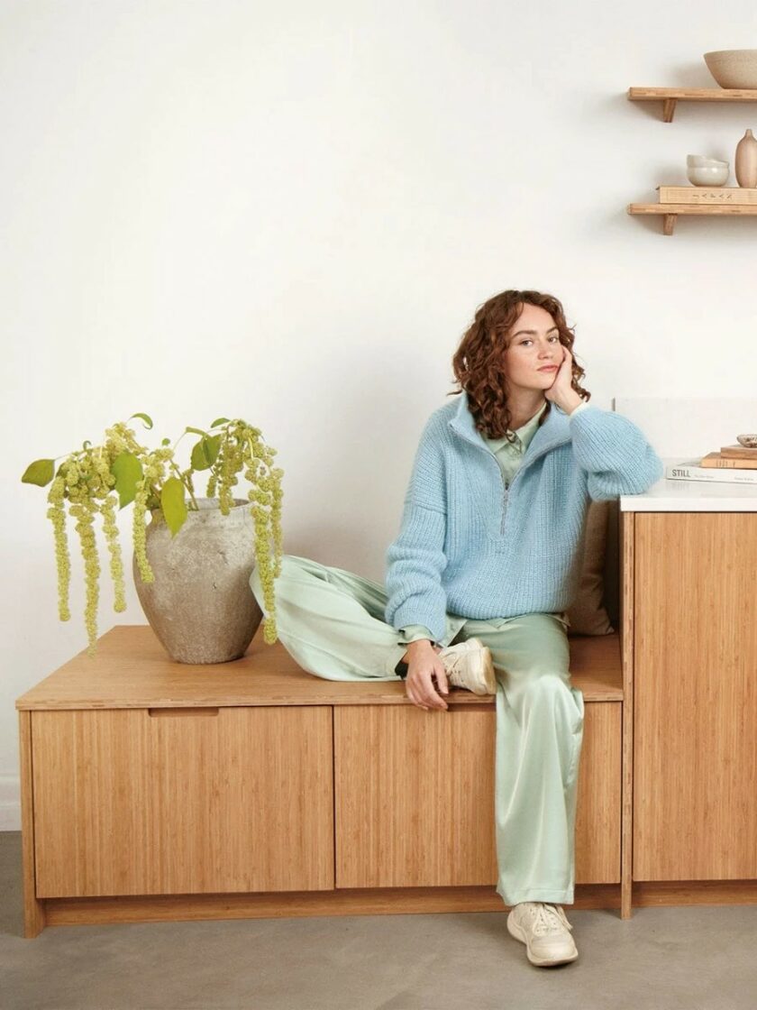 Sandnes Garn I Zoe Zipper Genser (2212-7)