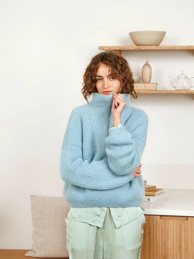 Sandnes Garn I Zoe Zipper Genser (2212-7)