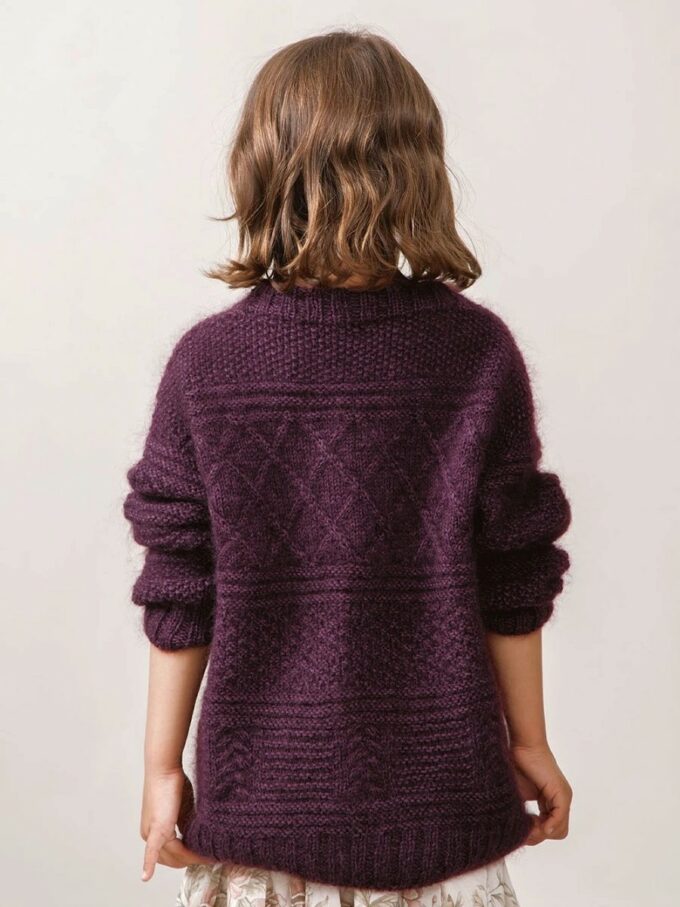 Sandnes Garn I Guernsey Genser Kinder (2212-9a)