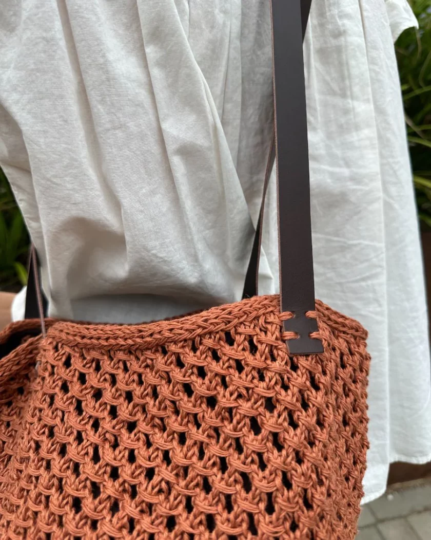 PetiteKnit I Lederriemen für French Market Bag – Bild 7
