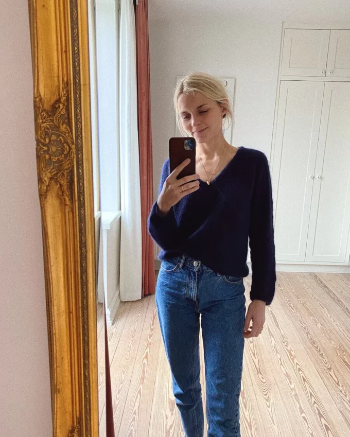 PetiteKnit I Kumulus Bluse V-neck