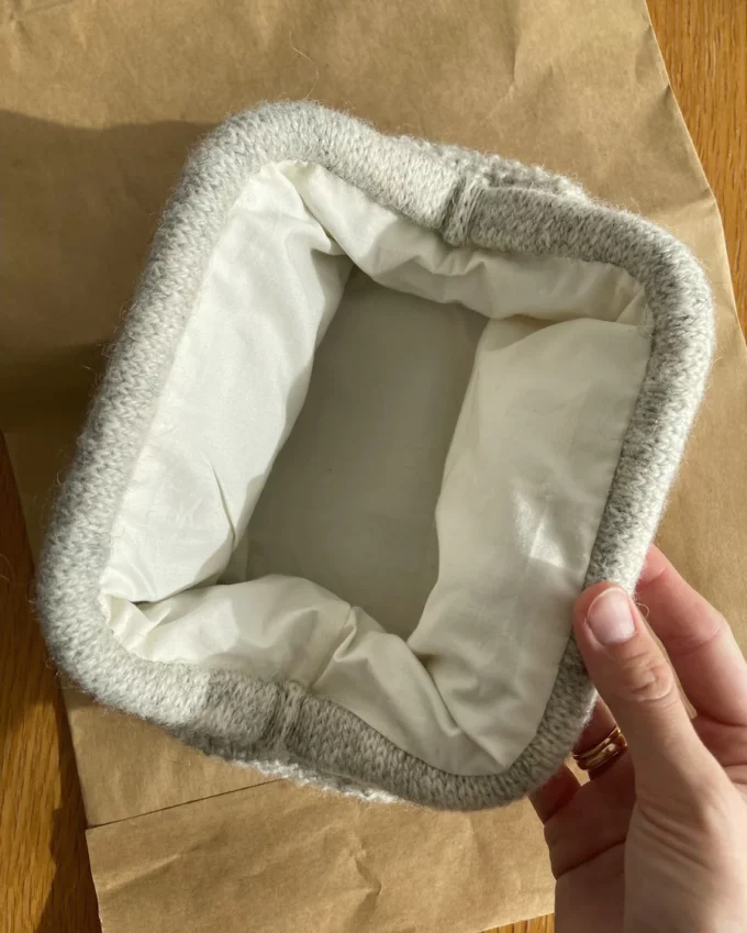 PetiteKnit I Baumwollfutter Clutch