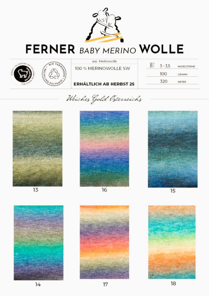 Ferner I Baby Merino Farbverlauf