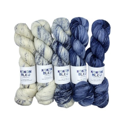 Kokon Yarn I Kokon Bleu FADE Set