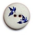 POTTERY BUTTON BIRD