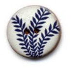 POTTERY BUTTON LEAF