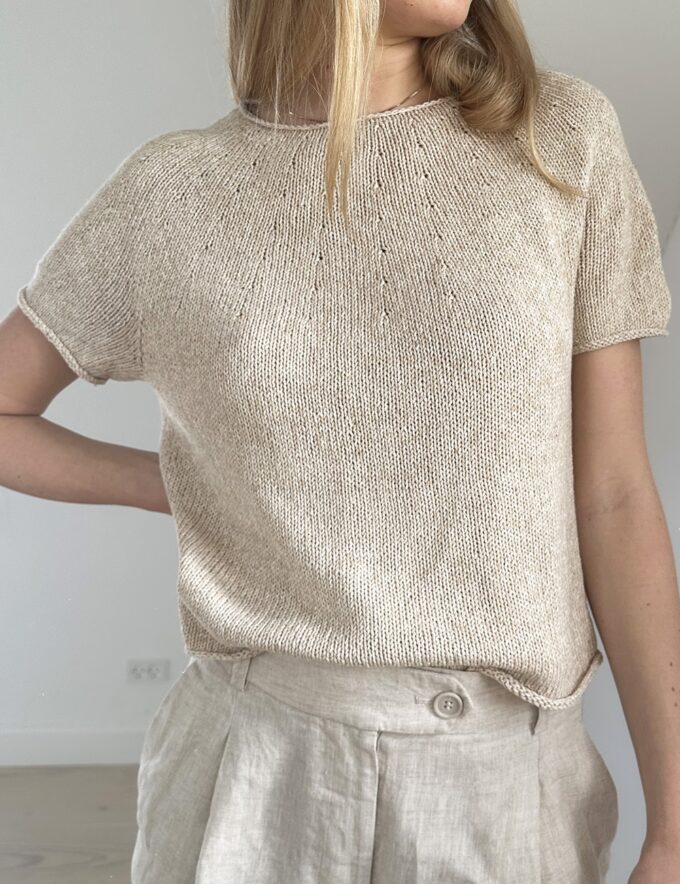 Le Knit I Plain Yoke Tee 20