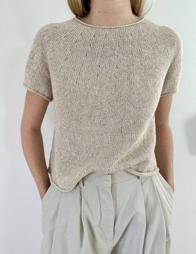 Le Knit I Plain Yoke Tee 20
