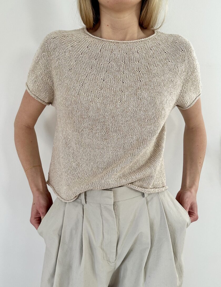 Le Knit I Plain Yoke Tee 20 – Bild 3