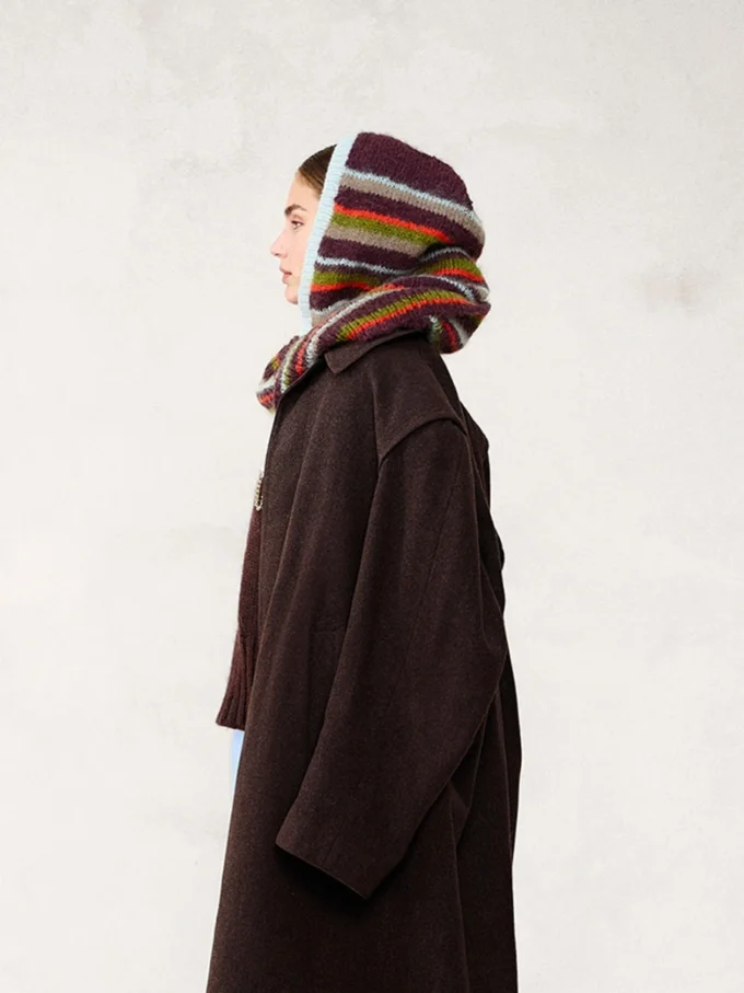 Sandnes Garn I Snuggle Hood (striped) 2507- 11b