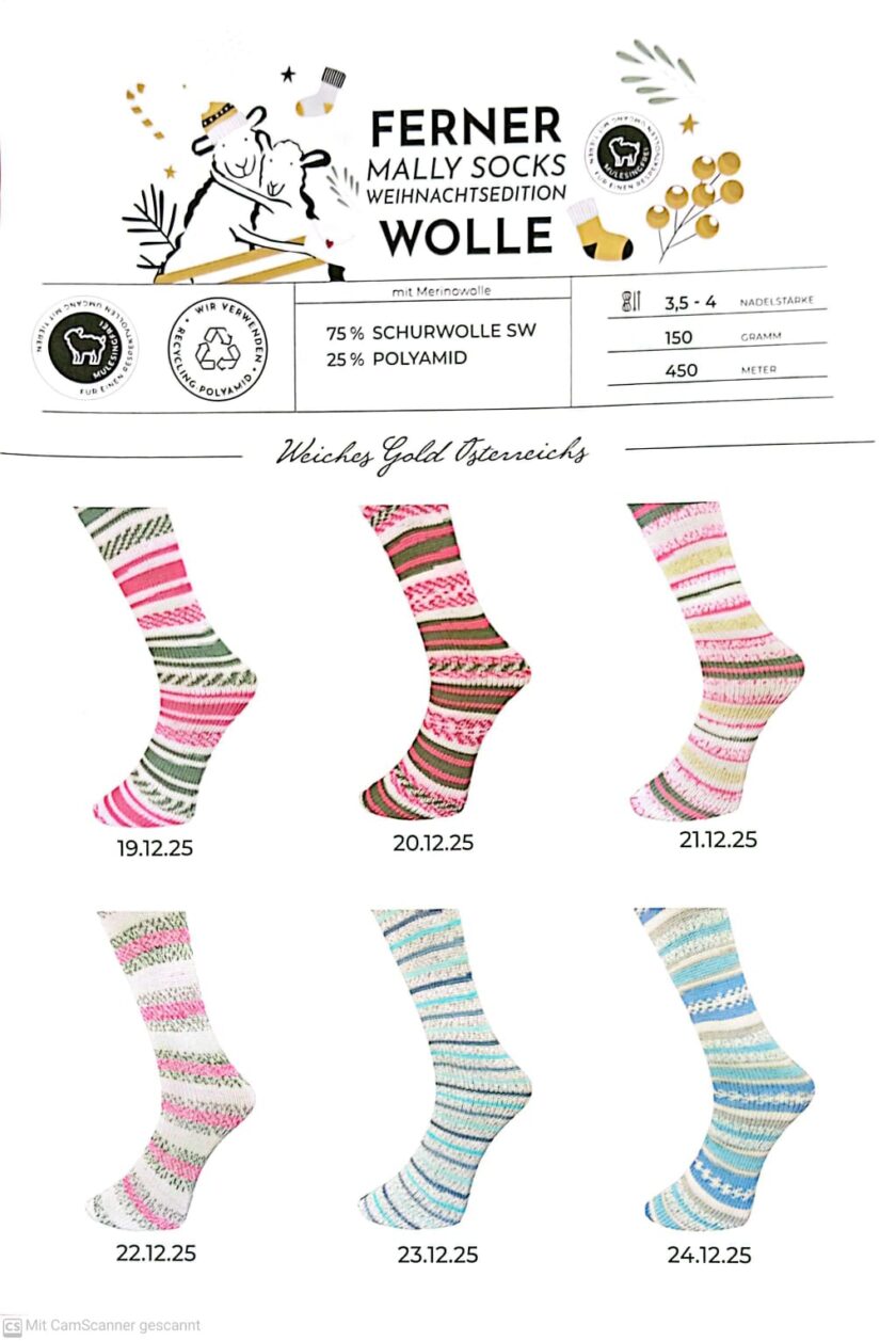 Ferner I Mally Socks X-Mas Edition 2025 – Bild 2