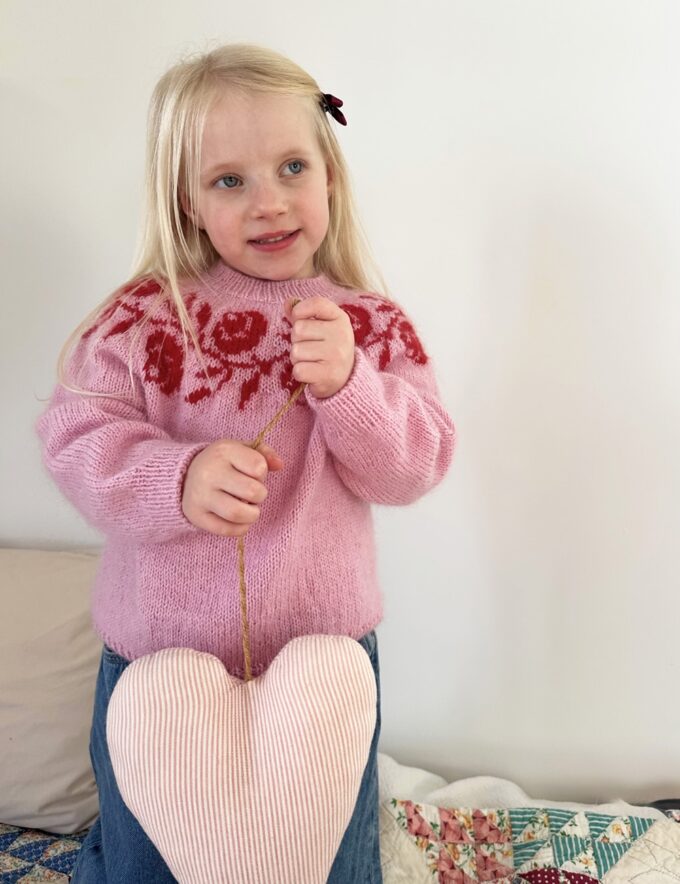 Le Knit I Rosie Yoke Sweater Junior