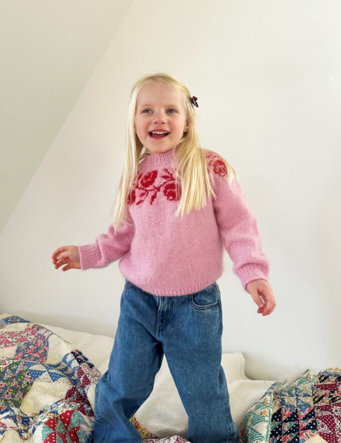 Le Knit I Rosie Yoke Sweater Junior