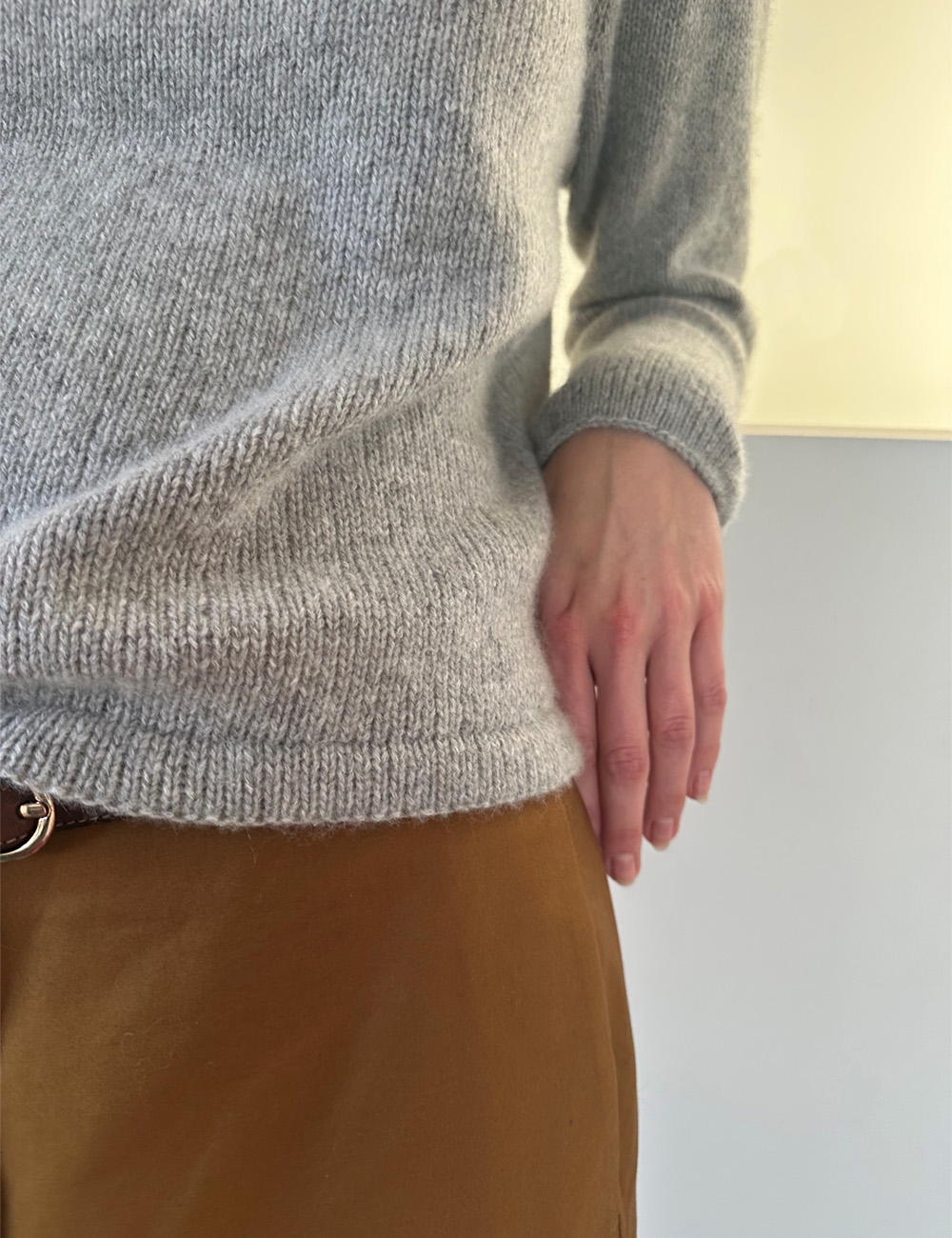 Le Knit I Plain Yoke Cashmere – Bild 8
