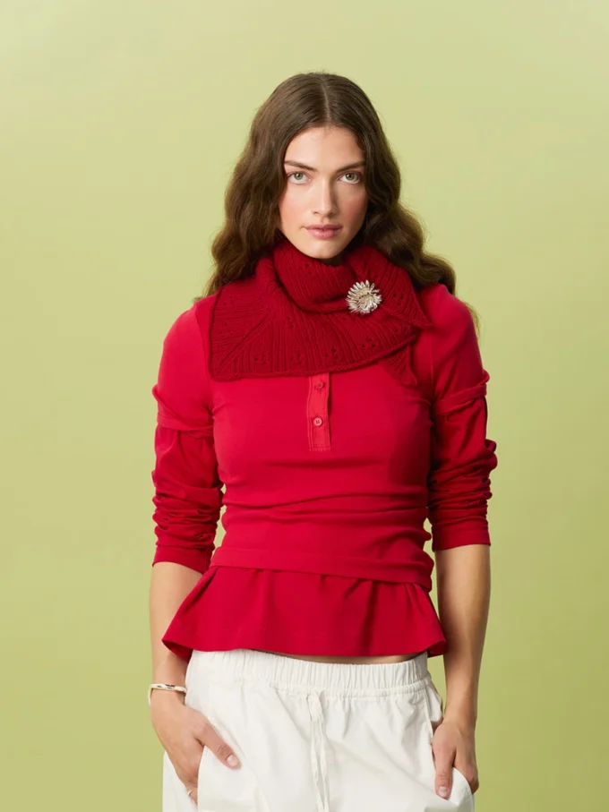 Sandnes Garn I Miu Pointelle Shawl 2607-3